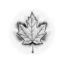Maple Leaf tattoo design idea