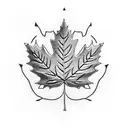 Maple Leaf tattoo design idea