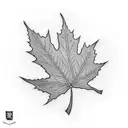 Maple Leaf tattoo design idea