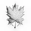 Maple Leaf tattoo design idea