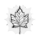 Maple Leaf tattoo design idea