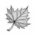 Maple Leaf tattoo design idea