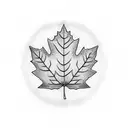 Maple Leaf tattoo design idea