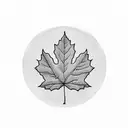 Maple Leaf tattoo design idea