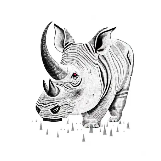 A vibrant mosaic of different animals, including a rhino, alligator, and dogs, showcasing the client's love for wildlife and pets tattoo design idea