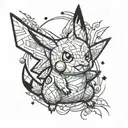 pokemon pikachu birthday tattoo design idea