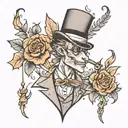 arsene lupin tattoo design idea