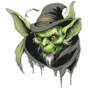goblin wizard tattoo design idea