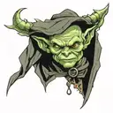 goblin wizard tattoo design idea
