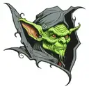 goblin wizard tattoo design idea