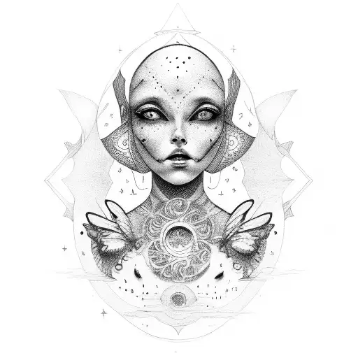 inner child higher self tattoo design idea