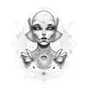 inner child higher self tattoo design idea