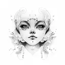 inner child higher self tattoo design idea