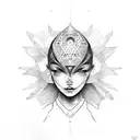 inner child higher self tattoo design idea