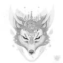 inner child and higher self together  tattoo design idea