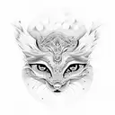 inner child and higher self together  tattoo design idea