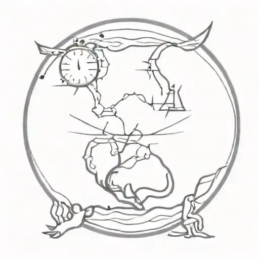 stock market graph forming tattoo design idea