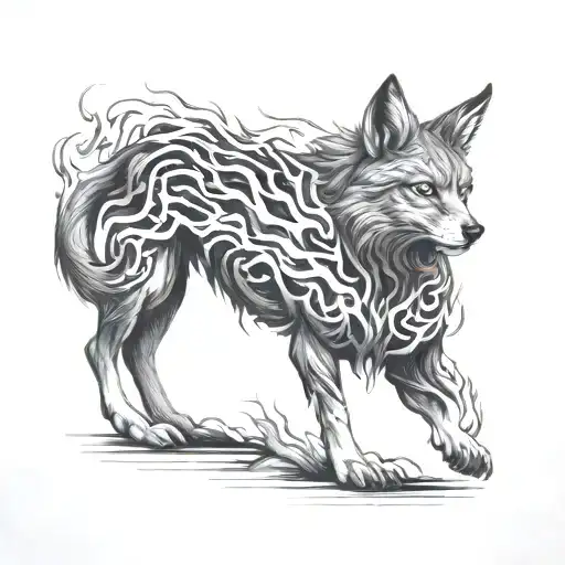 wildfire tattoo design idea