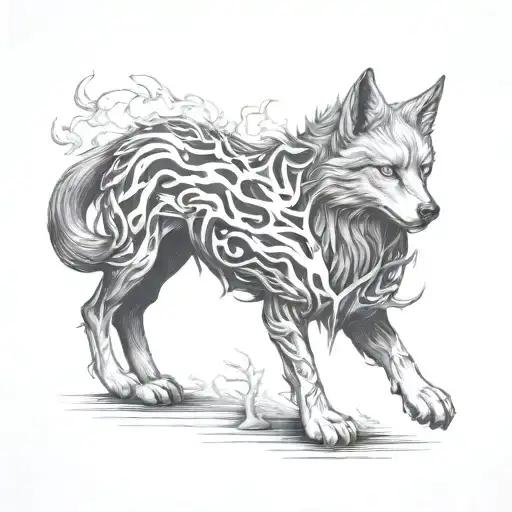 wildfire tattoo design idea