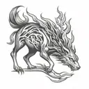 wildfire tattoo design idea