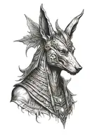 anubis tattoo design idea