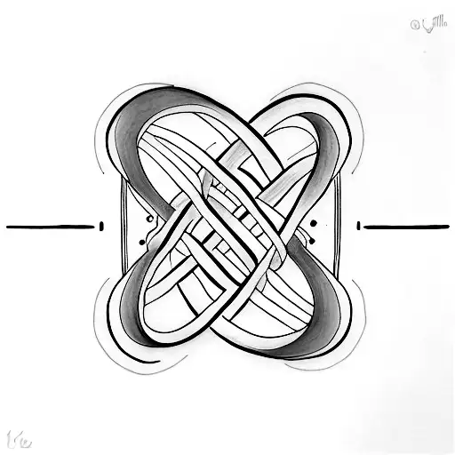 infinity symbol with names: Mia Julee Karri tattoo design idea