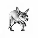 Australia kangaroo tattoo design idea