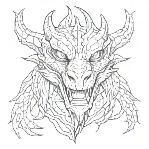 Skyrim dragon crying eyes tattoo design idea