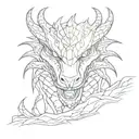 Skyrim dragon crying eyes tattoo design idea