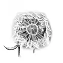Dandelion tattoo design idea