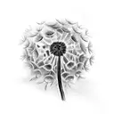 Dandelion tattoo design idea