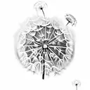 Dandelion tattoo design idea