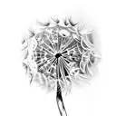 Dandelion tattoo design idea