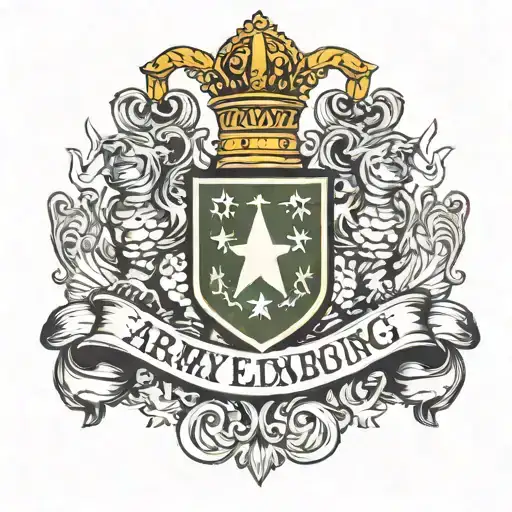 army of luxembourg logo tattoo design idea