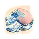 wave of kanagawa tattoo design idea