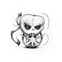 jack skellington  tattoo design idea