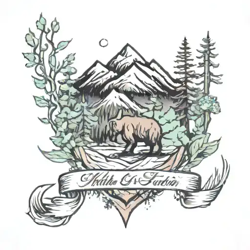 Hiked 14er tattoo design idea