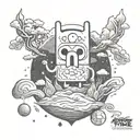 adventure time tattoo design idea