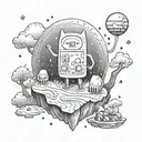 adventure time tattoo design idea