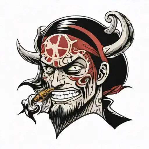 shanks one piece  tattoo design idea