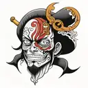 shanks one piece  tattoo design idea
