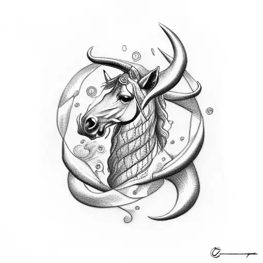 Cruz  y caballo ,cementerio tattoo design idea