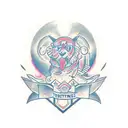 Text that says "Mindset game" with an aesthetic look. tattoo design idea