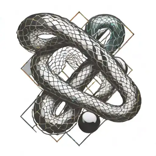 snake shedding skin and chasing infinity stones  tattoo design idea