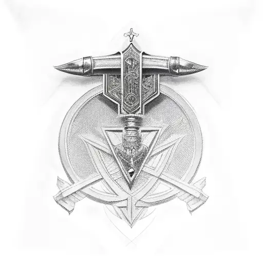 templar tattoo design idea