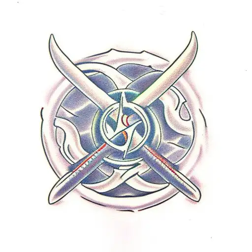 Trident tattoo design idea