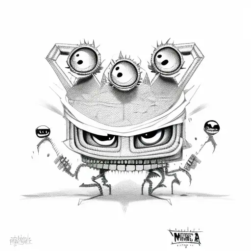 invader zim gir evil tattoo design idea