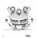 invader zim gir evil tattoo design idea