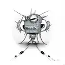 invader zim gir evil tattoo design idea