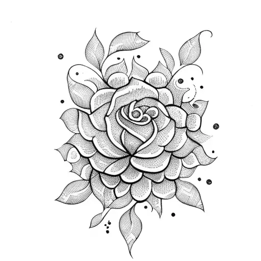 mehndi with flowers  tattoo design idea